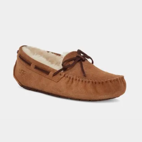 UGG Women's Dakota Slipper Chestnut Brown Sz 8 - Picture 1 of 4